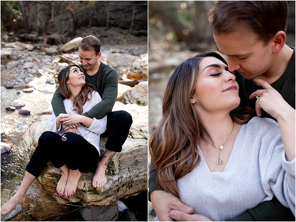 Cuddly engagement photos