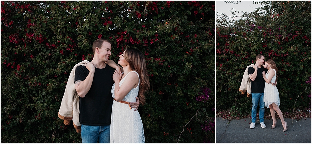 bougainvillea models engaged couple